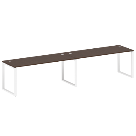 Рабочая станция Metal System Style БО.СМ-2.5 3600x720x750 (Венге Цаво/Белый металл)