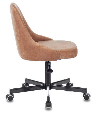 Кресло CH-340M светло-коричневый Velvet 90 крестов. металл (Светло-коричневый)