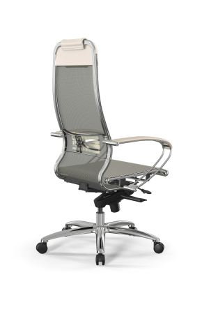 Кресло для руководителя Метта Samurai L1-1K - TS /Uc00/Nc00/K2cL(M06.B31.G04.W03) (Молочный)