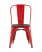 Стул TOLIX WOOD красный глянцевый (Стул Tolix красный глянцевый, темное дерево)