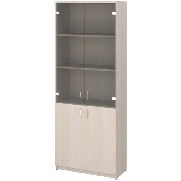 Шкаф закрытый со стеклом Этюд 2659 768x370x1994 (Дуб Шамони светлый) Шкаф закрытый со стеклом Этюд 2659 768x370x1994 (Дуб Шамони светлый)