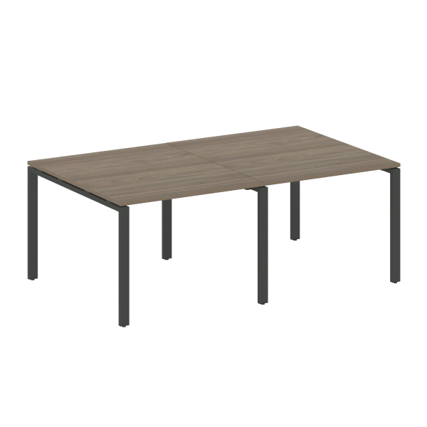 Переговорный стол 2 столешницы Metal System Style БП.ПРГ-2.1 2000x1235x750 (Вяз/Антрацит металл) Переговорный стол 2 столешницы Metal System Style БП.ПРГ-2.1 2000x1235x750 (Вяз/Антрацит металл)