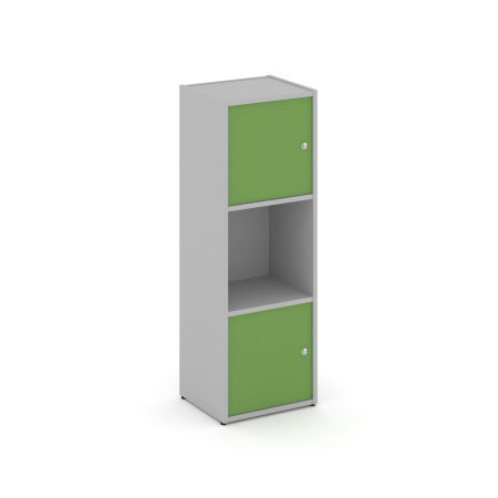 Стеллаж Locker Plus LK.K-001 408x350x1203 (Серый | Зеленый)