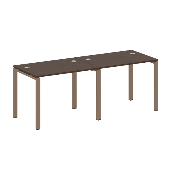 Рабочая станция на 2 раб.места Metal System Style БП.СМ-2.1 2000x720x750 (Венге Цаво/Мокко металл) Рабочая станция на 2 раб.места Metal System Style БП.СМ-2.1 2000x720x750 (Венге Цаво/Мокко металл)