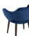 Стул с подлокотниками Саймон велюр темно-синий (Стул Саймон темно-синий)