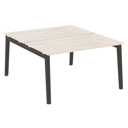 Рабочая станция на деревянных опорах Onix Wood OW.D.RS-2.3.8 1380x1635x750 (Денвер Светлый/Дуб Темный)
