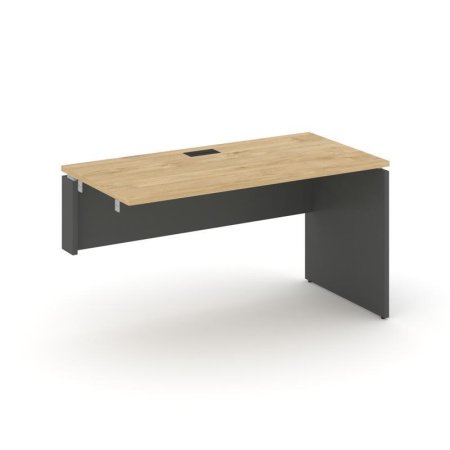 Стол-приставка к опорным элементам SN-D.OPRS-004(L) (1580х600х750) (Тиквуд Светлый/Антрацит)
