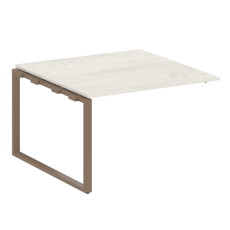 Проходной наборный элемент переговорного стола Metal System Style БО.ППРГ-2 1200x1235x750 (Дуб Наварра/Мокко металл)