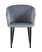 Стул с подлокотниками Нейтон велюр серый (Стул Нейтон серый)