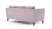 Диван 3-местный раскладной Neapole (2320x970x960) Розовый (Розовый)