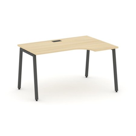 Стол рабочий эргономичный SN-4A.SPA-021(R) (1380х800/980х750) (Акация Лорка/Металл Антрацит)
