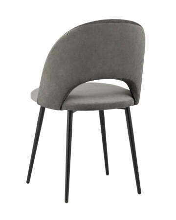 Стул Меган велюр тёмно-серый (Стул Меган темно-серый)