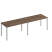 Рабочая станция на металлокаркасе КФ (2х140) Комфорт КФ К.1132-2 2800x750x750 (Дуб шамони темныйСерый) Рабочая станция на металлокаркасе КФ (2х140) Комфорт КФ К.1132-2 2800x750x750 (Дуб шамони темныйСерый)