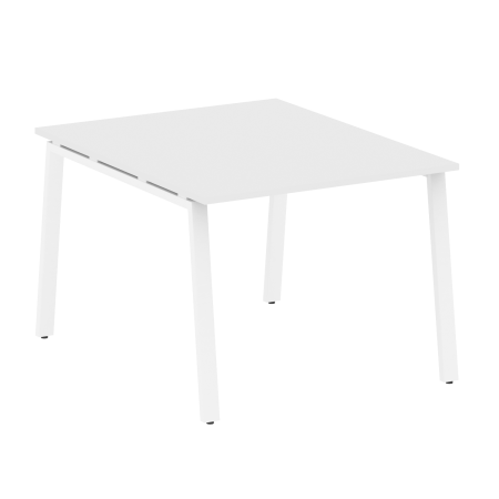 Стол для переговоров (1 столешница) на А-образном м/к Metal System Style БА.ПРГ-1.1 1000x1235x750 (Белый/Белый металл)
