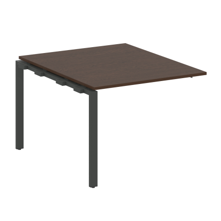 Проходной наборный элемент переговорного стола Metal System Style БП.ППРГ-1 1000x1235x750 (Венге Цаво/Антрацит металл)