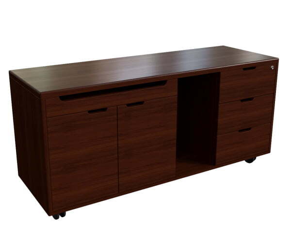 Тумба сервисная Kingston 22200W 1300x450x610 (Темный орех)