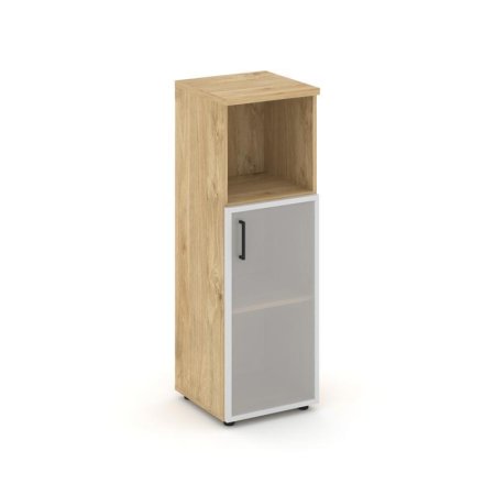 Шкаф средний узкий SN.STU.E-203(R) (400х400х1203) (Тиквуд Светлый/Сатин)