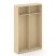 Шкаф-купе для одежды SN.SHK.E-003 (1200х400х1982) (Антрацит/Тиквуд Светлый)