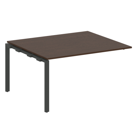 Проходной наборный элемент переговорного стола Metal System Style БП.ППРГ-3 1400x1235x750 (Венге Цаво/Антрацит металл)
