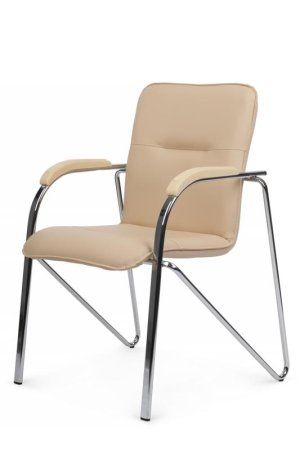 Стул Самба с пластиковыми подлокотниками SMB-03H Бежевый (Бежевый)