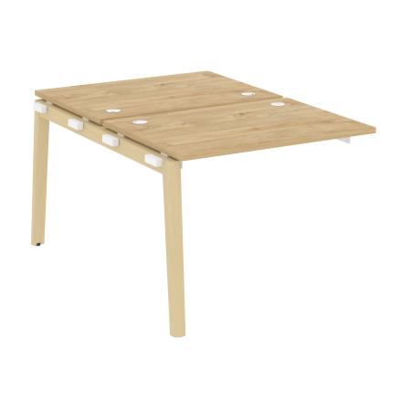 Наборный элемент рабочей станции на деревянных опорах Onix Wood OW.2.NRS-1.7 980x1475x750 (Тиквуд Светлый/Дуб Светлый)