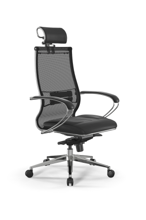 Кресло для руководителя Метта Samurai L2-6K - TS+Infinity /Kc00/Wm06/K2cL/H2cL-3D(M06.B32.G11.W03) (Черный)