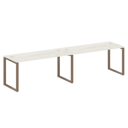 Рабочая станция Metal System Style БО.СМ-2.4 3200x720x750 (Дуб Наварра/Мокко металл)