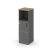 Шкаф средний узкий SN.STU-202(L) (400х400х1203) (Антрацит/Тиквуд Светлый/Прозрачный) Шкаф средний узкий SN.STU-202(L) (400х400х1203) (Антрацит/Тиквуд Светлый/Прозрачный)