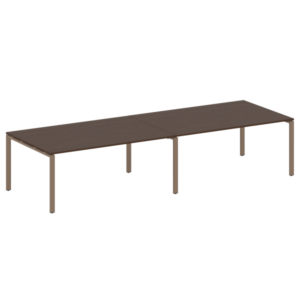 Переговорный стол 2 столешницы Metal System Style БП.ПРГ-2.5 3600x1235x750 (Венге Цаво/Мокко металл) Переговорный стол 2 столешницы Metal System Style БП.ПРГ-2.5 3600x1235x750 (Венге Цаво/Мокко металл)