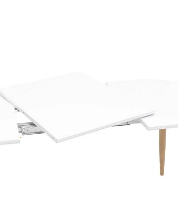 Стол обеденный Берген раскладной 120-180*80 белый (Стол обеденный Берген белый)