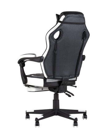 Кресло игровое TopChairs Virage черно-белое (Геймерское кресло Virage черно-белый) Кресло игровое TopChairs Virage черно-белое (Геймерское кресло Virage черно-белый)