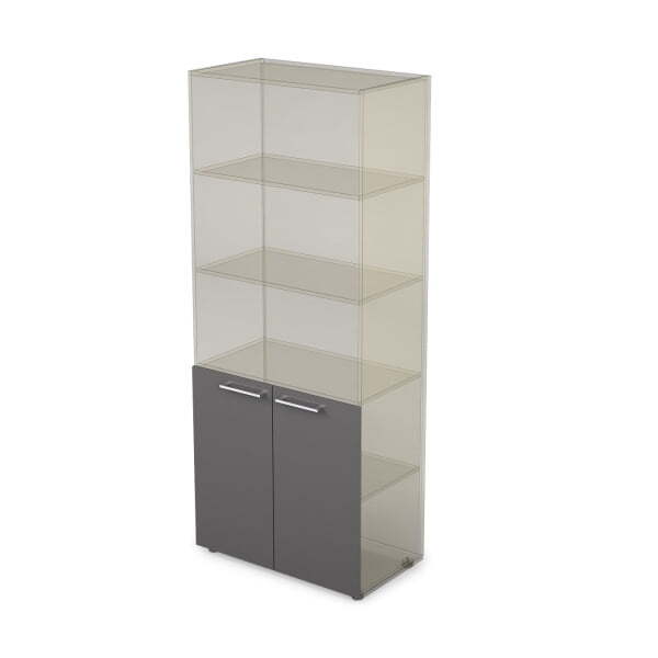 10ФК.003 Комплект фасадов ЛДСП (396x16x764)x2 (Graphit matt)