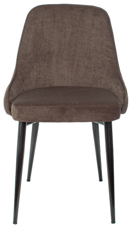 Стул для кухни KF-5 коричневый Light 10 металл черный на ножках (KF-5/LT10) (Коричневый)