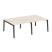 Рабочая станция на деревянных опорах Onix Wood OW.D.RS-4.2.7 2360x1475x750 (Тиквуд Светлый/Дуб Темный) Рабочая станция на деревянных опорах Onix Wood OW.D.RS-4.2.7 2360x1475x750 (Тиквуд Светлый/Дуб Темный)
