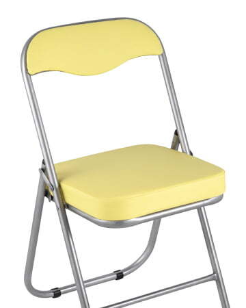 Стул складной ДЖОН металлик, желтый (Стул складной Джон желтый)