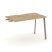 Стол приставка к опорным тумбам ES.SPR-2-VP (1180х730х750) (Тиквуд Светлый/Металл Латте)