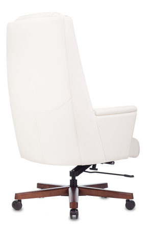 Кресло руководителя _DUKE белый кожа крестов. металл/дерево (Белый) Кресло руководителя _DUKE белый кожа крестов. металл/дерево (Белый)