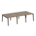 Рабочая станция на деревянных опорах Onix Wood OW.D.RS-6.1.7 2940x1475x750 (Тиквуд Светлый/Дуб Темный) Рабочая станция на деревянных опорах Onix Wood OW.D.RS-6.1.7 2940x1475x750 (Тиквуд Светлый/Дуб Темный)