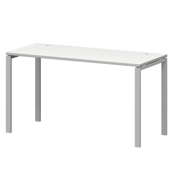 Стол на металлокаркасе Смарт СМС25-П-10К.60.Пр25 1000x600x750 (Белый/Белый)