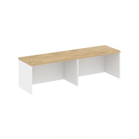 Надставка на тумбу 1 ярус SN.NT-101 (1232х400х400) (Белый/Тиквуд Светлый)
