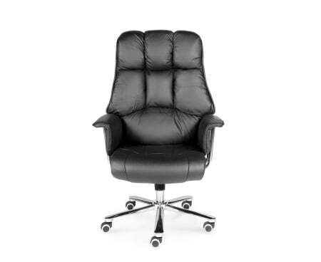 Президент / сталь + хром / черная  экокожа (Черный) Президент / сталь + хром / черная  экокожа (Черный)