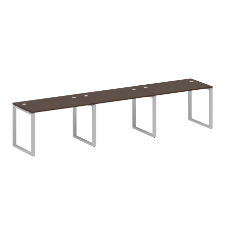 Рабочая станция Metal System Style БО.СМ-3.2 3600x720x750 (Венге Цаво/Серый металл)