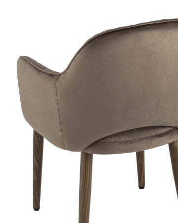 Стул Венера Хани велюр коричневый ножки дерево (Стул Венера Хани коричневый) Стул Венера Хани велюр коричневый ножки дерево (Стул Венера Хани коричневый)