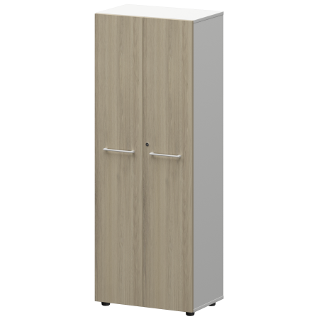 Шкаф для одежды Кортез KZS-46(Б) 598x380x1595 (Кронберг/Белый)