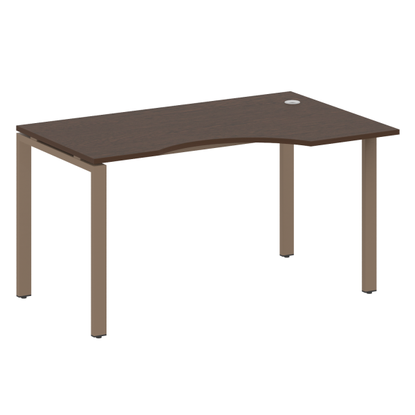 Стол криволинейный правый Metal System Style БП.СА-2 Пр 1400x900x750 (Венге Цаво/Мокко металл) Стол криволинейный правый Metal System Style БП.СА-2 Пр 1400x900x750 (Венге Цаво/Мокко металл)