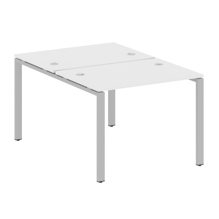 Рабочая станция Metal System Style БП.РАС-СП-2.1 1000x1475x750 (Белый/Серый металл)