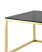 Журнальный стол 120*60 ТАУН золото стекло smoke (Журнальный стол Таун золотой)