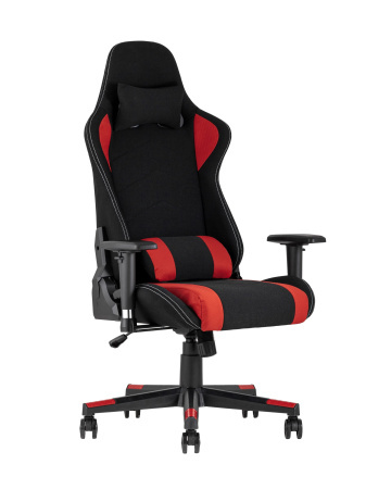 Кресло игровое TopChairs Maybach черно-красное (Геймерское кресло Maybach черный, красный)