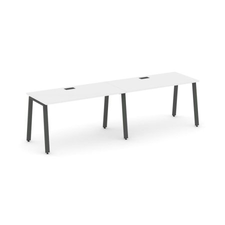 Рабочая станция 1 сторонняя SN-6A.ORS-024 (3160х800х750) (Белый/Металл Антрацит)