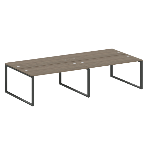 Рабочая станция Metal System Style БО.СМ-4.4 3200x1475x750 (Вяз/Антрацит металл) Рабочая станция Metal System Style БО.СМ-4.4 3200x1475x750 (Вяз/Антрацит металл)